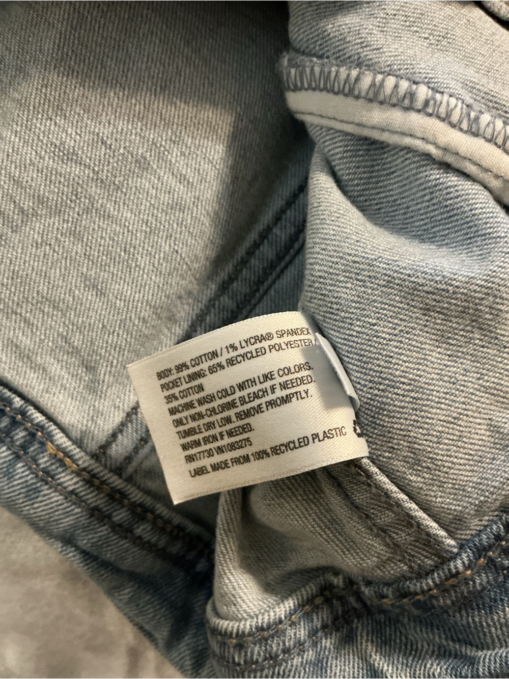 Universal Thread Light Grey-Blue Denim Jacket - Picture 4 of 4
